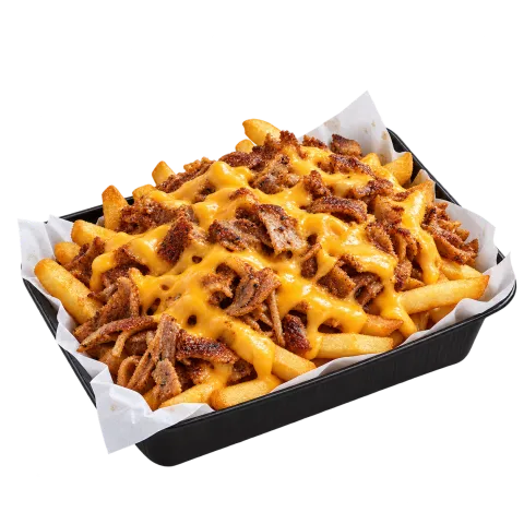 Cheesy Lamb Loaded Fries